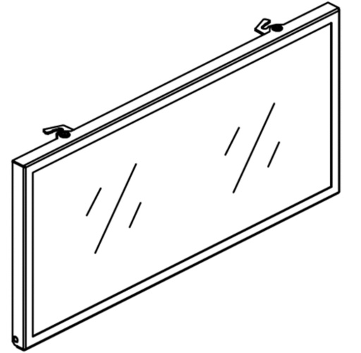 Panache 8040 Glass door assembly